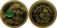 Liberia 25 Dollar Die Welt der Edelsteine - Smaragd - 0,5 g Gold -