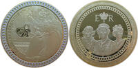 Großbritannien Medaille Königin Elisabeth - Krönung 1953 - vergoldet, teilversilbert -