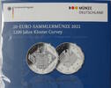 Bundesrepublik Deutschland 20 Euro 20-Euro-Sammlermünze - 1200 Jahre Kloster Corvey -