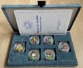 Kuba 6 x 10 Pesos Fauna der Karibik - Farbmünzen - -