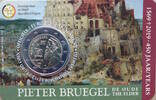 Belgien 2 Euro 450. Todestag von Pieter Bruegel - in Coincard -