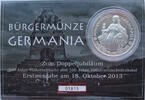 Deutschland 1 Oz Silber - Bürgermünze Germania - Nennwert: 1 Dollar Neuseeland - 1 Oz Silber -