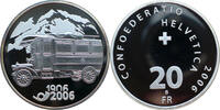 Schweiz 20 Franken 2006 B 100 Jahre Postauto PP, Rand verfärbt 30.34 £  +  6.94 £ shipping