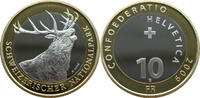 Schweiz 10 Franken 2009 Schweizerischer Nationalpark - Rothirsch PP 21.67 £  +  6.94 £ shipping