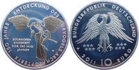 Deutschland 10 Euro 150 Jahre Entdeckung Urvogel Archacopterys - versilbert, teilvergoldet -