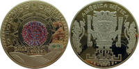 Gigant Medaille Mystisches Südamerika - Sonnenkalender mit Swarovski -