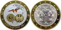 Deutschland Gigant Medaille Abschied von der Deutschen Mark - 5 DM 1958 J - -