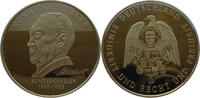 Deutschland Medaille Konrad Adenauer 1. Bundeskanzeler (1949-1963) - mit 24 Karat Goldauflage -