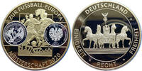 Deutschland Medaille Zur Fussball Europameisterschaft 2020 - Inlay BRD Medaille Fussball EM 2020 -