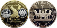 Deutschland Medaille Grimms Märchen Das tapfere Schneiderlein - Inlay BRD Medaille -