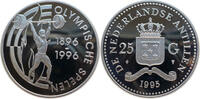 Niederländische Antillen 25 Gulden Olympische Spiele 1996 in Atlanta - Gewichte heben -