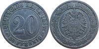 Kaiserreich 20 Pfennig Kleiner Adler -