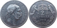 Ungarn Königreich 2 Korona Kaiser Franz Joseph I. 1848-1916 -