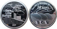 Frankreich 10 Euro TGV und Bahnhof Lille Europe -