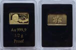 Deutschland Goldbarren mini Kanzler der Einheit - Helmut Kohl - 0,5 g Feingold -