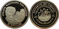 Liberia 25 Dollars Kleinste Goldmünze der Welt - J. W. von Goethe -