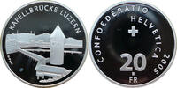 Schweiz 20 Franken 2005 B Kapellbrücke Luzern PP, Rand verfärbt, kl. Fle... 39.01 £  +  6.94 £ shipping