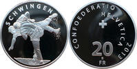 Schweiz 20 Franken 2013 Schweizerischer Volkssport - Schwingen PP, Rand ... 30.34 £  +  6.94 £ shipping