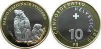 Schweiz 10 Franken 2010 Schweizerischer Nationalpark - Alpenmurmeltier PP 21.67 £  +  6.94 £ shipping