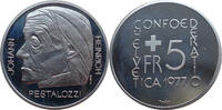 Schweiz 5 Franken 1977 Johann Heinrich Pestalozzi PP, angelaufen 13.00 £  +  6.94 £ shipping