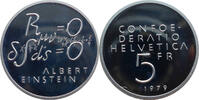 Schweiz 5 Franken 1979 Albert Einstein PP, fleckig angelaufen 11.27 £  +  6.94 £ shipping