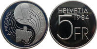 Schweiz 5 Franken 1984 100. Geburtstag von Auguste Piccard PP, angelaufen 6.50 £  +  6.94 £ shipping