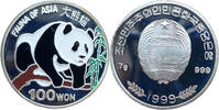 Nordkorea 100 Won 1999 Fauna of Asia - Panda auf einem Ast - Farbm&uuml;nze P... 29.62 &pound;  +  17.35 &pound; shipping