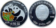 Nordkorea 2 Won 2006 Fauna of Asia - Panda mit Jungem - Farbm&uuml;nze PP, fl... 29.62 &pound;  +  17.35 &pound; shipping