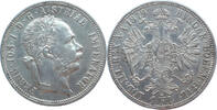 &Ouml;sterreich 1 Florin 1879 Franz Joseph I. ss, kl. Randfehler 29.62 &pound;  +  17.35 &pound; shipping
