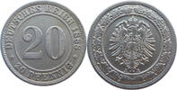 Deutsches Reich 20 Pfennig 1888 A st 38.09 &pound;  +  17.35 &pound; shipping