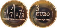Slowenien 3 Euro 2013 Bauernaufstand in Tolmin vz 8.46 &pound;  +  17.35 &pound; shipping