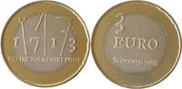 Slowenien 3 Euro 2013 Bauernaufstand in Tolmin vz, leicht fleckig 5.92 &pound;  +  17.35 &pound; shipping