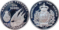 San Marino 10.000 Lire 1995 Amerigo Verspucci PP, sehr kl. Milchflecken 63.48 &pound;  +  17.35 &pound; shipping