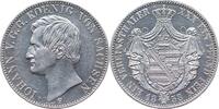 SACHSEN Johann 1854-1873 Vereinstaler 1858 Dresden Vorzüglich-Stempelglanz