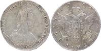 RUSSLAND Ekaterina II. die Große 1762-1796 Rubel 1780 St. Petersburg Sehr schön+/sehr schön-vorzüglich, Schrötlingsfehler