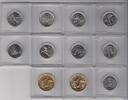KANADA 9 x 25 Cents + 2 x 1 Dollar -
