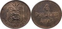 GUERNSEY 4 Double Victoria 1837-1901 -