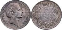 BAYERN 1/2 Gulden Ludwig II. 1864-1886 -