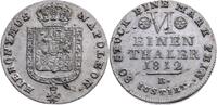 WESTPHALEN 1/6 Taler 1812 Braunschweig Hieronymus Napoleon 1807-1813 181... 108.37 £  +  42.48 £ shipping