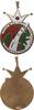 AUGSBURG Tragbare einseitige vergoldete und farbig emaillierte Bronze- -