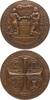 LIEBE UND EHE Vergoldete Bronze-Gussmedaille o.J. -