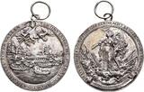 Noordelijke Nederlanden Historical medal 1650 Siege and failed attack on Amsterdam by D. van Riswyck - EXTREMELY RARE VARIETY VF / XF, old cast with loop.