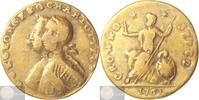 Great-Britain Coronation of King George III and Queen Charlotte Historical Medal 1761 F, damaged