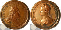 France Historical Medal Henry II & Marguerite of Gonzaga by Ferdinand de Saint-Urbain -