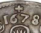 HUNGARY 15 Krajczar (Kreuzer) 1678 over 7 Leopold I GVF/AEF
