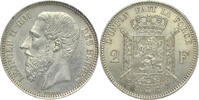 BELGIUM Leopold II 2 Francs 1867 FR MS