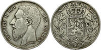 BELGIUM 5 Francs Leopold II -