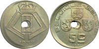 BELGIUM 5 Centimes 1938 FR/VL Leopold III - MINT ERROR / MISSLAG stgl- 60.69 £  +  13.00 £ shipping