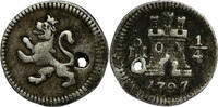 MEXICO 1/4 Real 1797 Charles IV ss-, alt gelocht 47.68 £  +  13.00 £ shipping