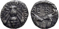 ANCIENT GREECE AR Diobol c. 390-325 BC Ionia - Ephesos VF